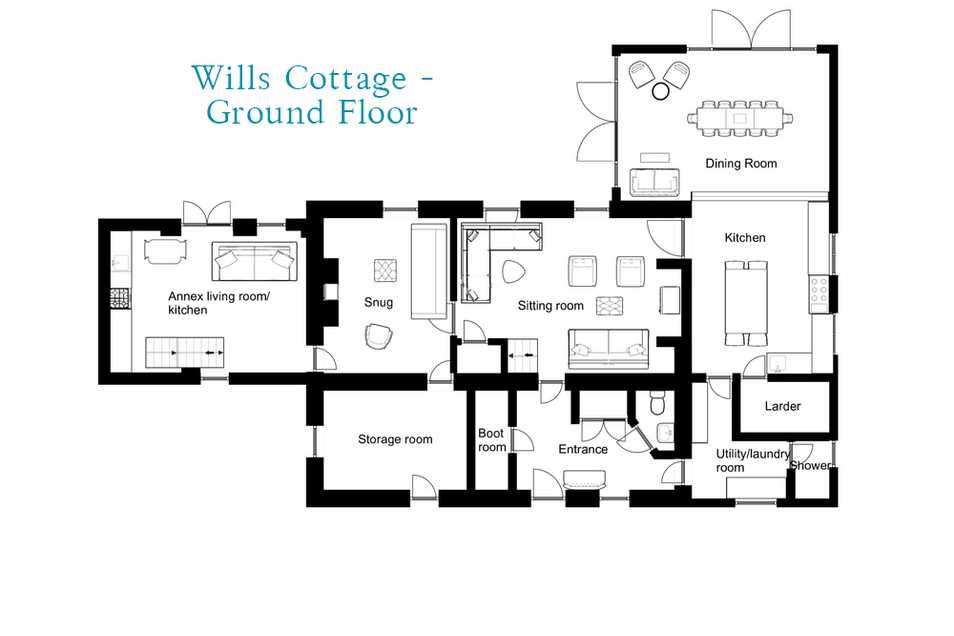Wills Cottage, Helford River-23